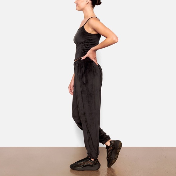 NWOT SKIMS VELOUR OVERSIZED JOGGER | SOOT - Picture 3 of 14